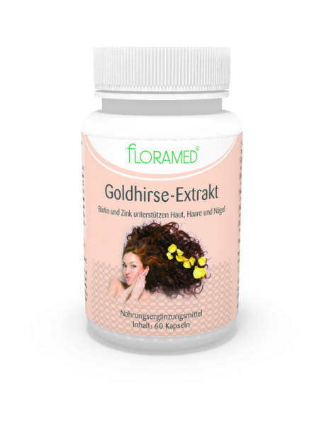 Floramed Goldhirse Extrakt - Haut,Haare, Nägel Kapseln