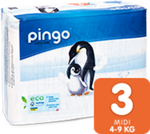 Bio Windeln Midi 4-9kg Pinguin – Pingo Swiss