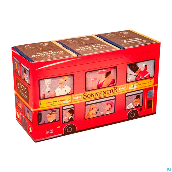 Sonnentor Tee/bio Schwarztee London Bus 3 Packungen 01982 54st