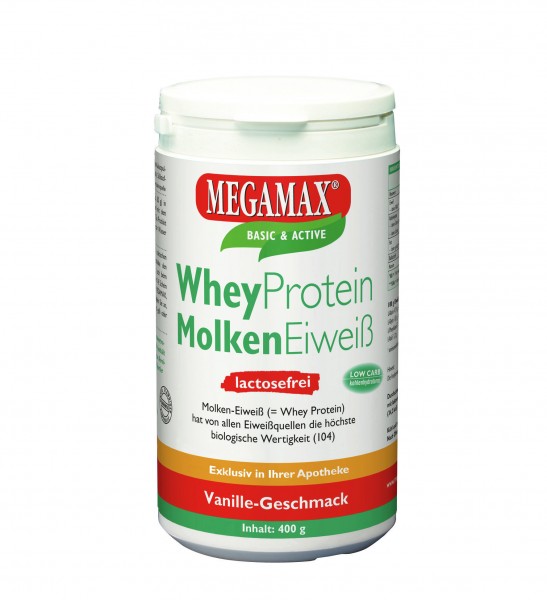 MEGAMAX Whey Protein Vanille Lactosefrei