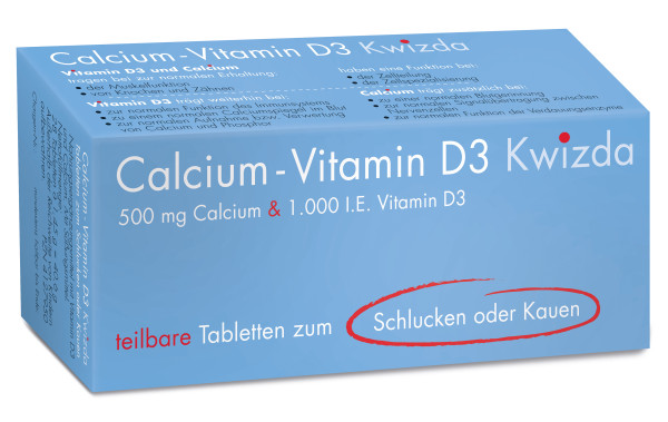 CALCIUM +VITAMIN D3 SCHLUCK/KAUTABL -KWIZDA