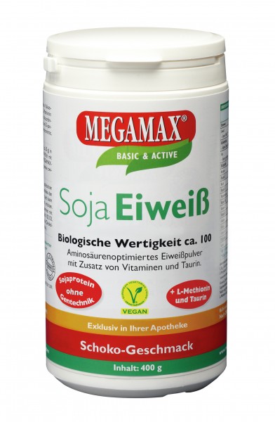 MEGAMAX Soja Eiweiss Getränkepulver Schoko