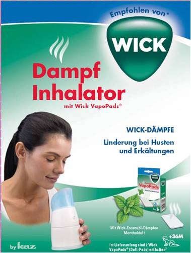 Wick Dampf-Inhalator W1300-DE manuell