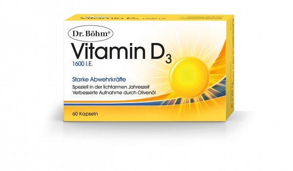 Dr. Böhm Vitamin D3 1600 IE Kapseln