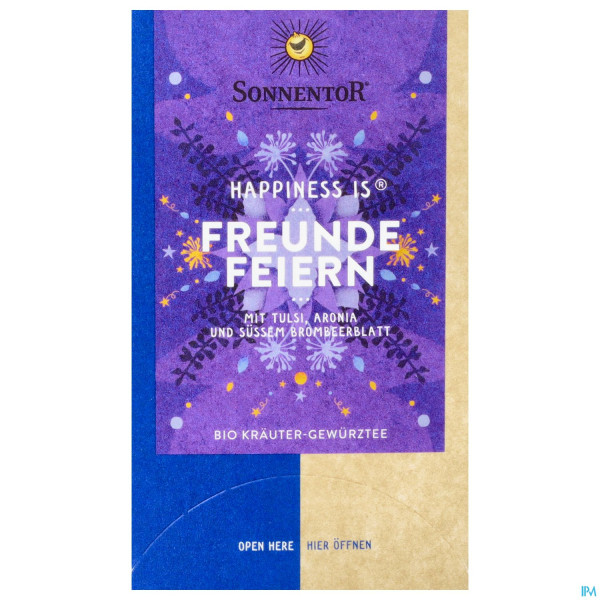 Sonnentor Tee/bio Happiness Is Tee Freunde Feiern 02593 18st