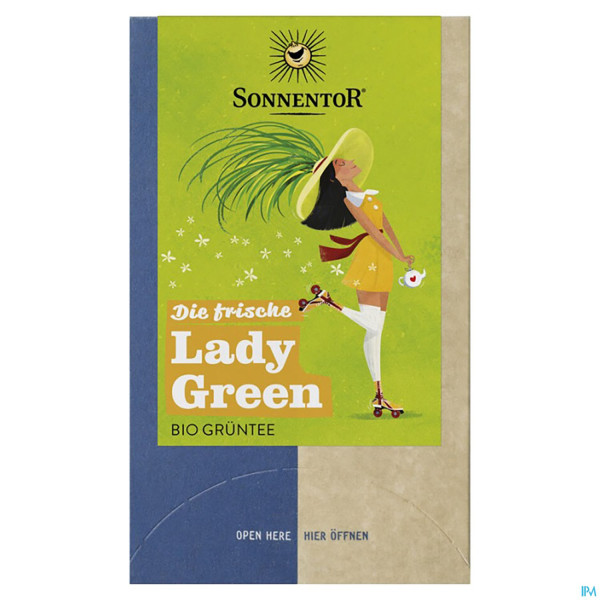 Sonnentor Tee/bio Frische Lady Green Beutel 02320 18st