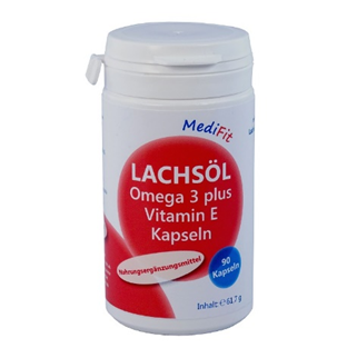 Lachsöl Omega 3 + Vitamin E Kapseln