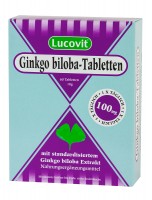 Lucovit Gingko biloba 100 mg Tabletten Lucovit Gingko biloba 100 mg Tabletten