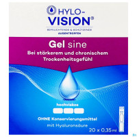 Augentropfen Hylo-vision Sine Gel 0,35ml 20st Augentropfen Hylo-vision Sine Gel 0,35ml 20st