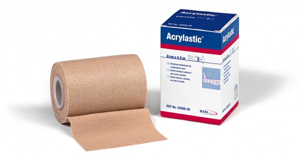 Acrylastic Pflasterbinde 2,5m:8cm 1 Stück