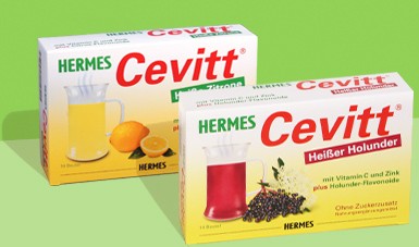 Cevitt Heißer Holunder Pulver 14 Beutel