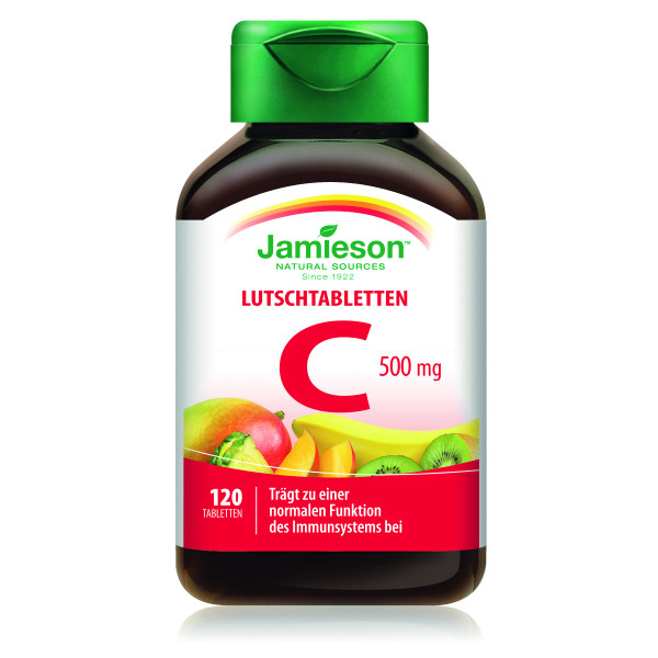 Jamieson Vitamin C 500 mg Frucht-cocktail 120 Tbl.