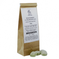 Pfefferminz Pastillen zum Lutschen, Pastillen mit Pfeferminzgeschmack Pfefferminz Pastillen zum Lutschen, Pastillen mit Pfeferminzgeschmack