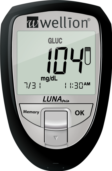 Wellion LUNA Trio, mg/dL Set