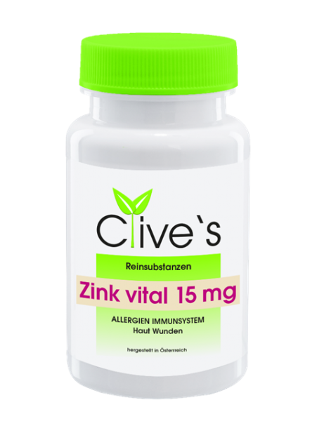 Clive`s Zink vital 15 mg Kapseln