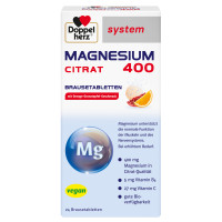 Doppelherz system MAGNESIUM 400 CITRAT BRAUSETABLETTEN Doppelherz system MAGNESIUM 400 CITRAT BRAUSETABLETTEN