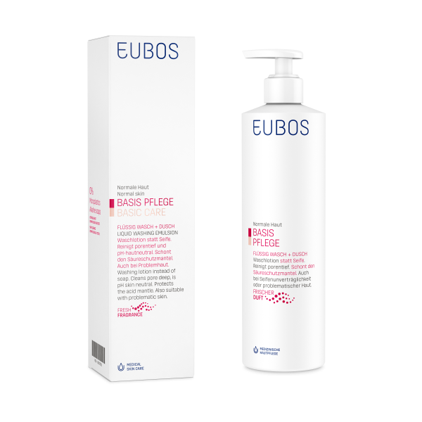 Eubos Wasch- und Duschemulsion ROT flüssig Flasche