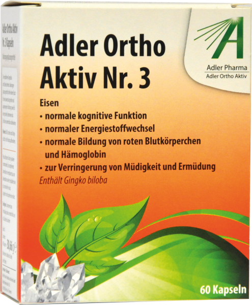 Adler Ortho Aktiv Nr. 3 Kapseln (Ernährungsphysiologische Ergänzung zu Schüßler Anwendung)