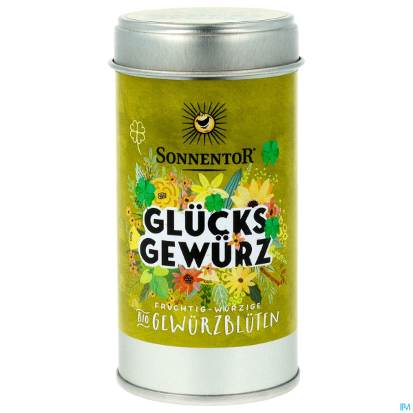 Sonnentor Gewuerzbluetenzubereitung Bio Glueck Streudose 07739 28g