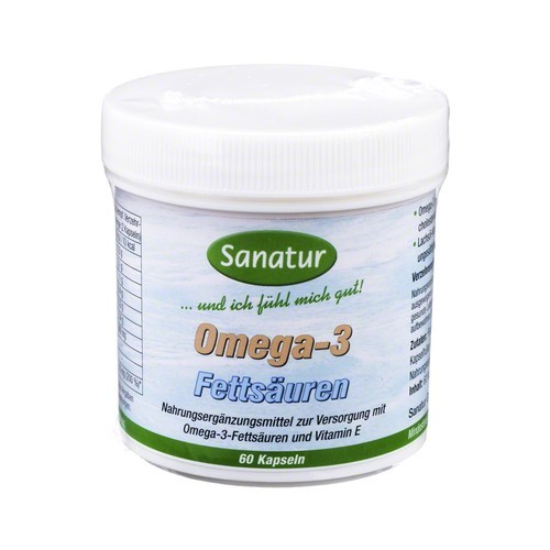 Omega-3 Fettsäuren Fischöl Kapseln Sanatur