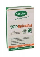 BioSpirulina Tabletten, BIO, Naturland Sanatur BioSpirulina Tabletten, BIO, Naturland Sanatur