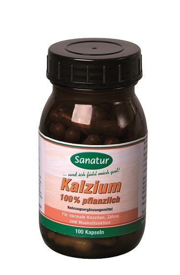 Kalzium 100% pflanzlich Kapseln  Sanatur