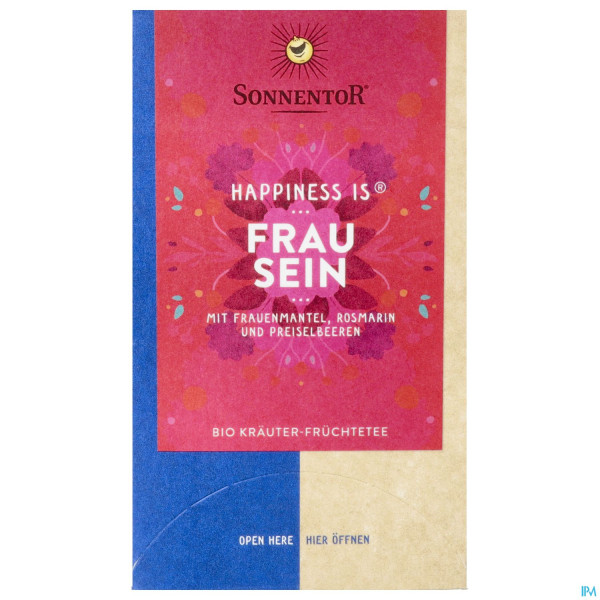Sonnentor Tee/bio Happiness Is Tee Frau Sein 02579 18st