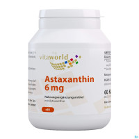 Astaxanthin Kapseln/vegetarisch 6mg Vita World 60st Astaxanthin Kapseln/vegetarisch 6mg Vita World 60st
