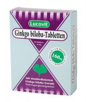 Lucovit Gingko biloba 160mg  Tabletten Lucovit Gingko biloba 160mg  Tabletten