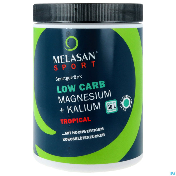 Magnesium +kalium/melasan Sport Fitness Drink Tropical Lowcarb 720g