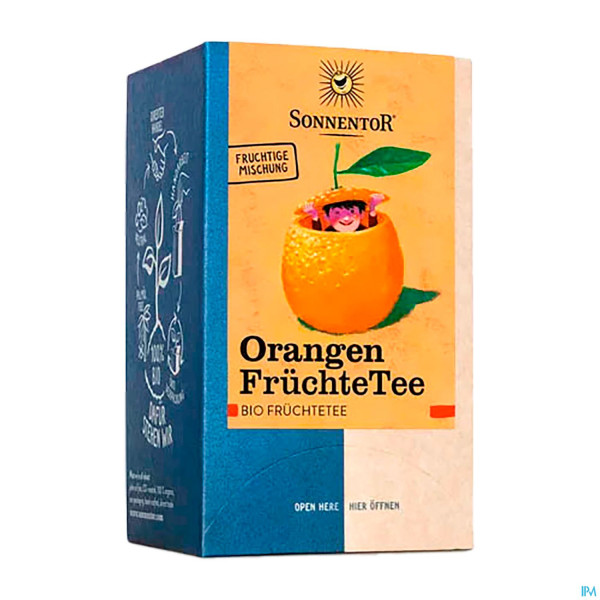 Sonnentor Doppelkammerbeutel/bio Orangenfruechtetee 32,4g 02309 18st