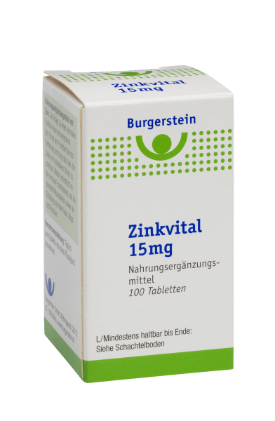 Burgerstein Zink Vital Tabletten 15mg 100 Stück