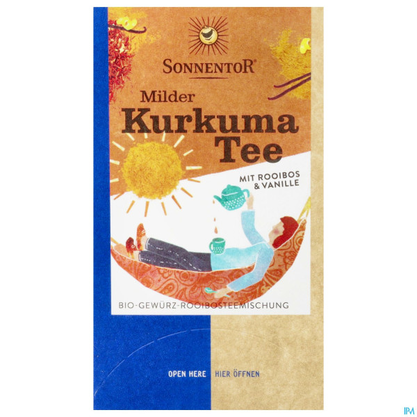 Sonnentor Kurkuma/tee Bio Mild Beutel 02523 18st