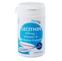 Lecithin 500 mg + Vitamin-B-Komplex Kapseln