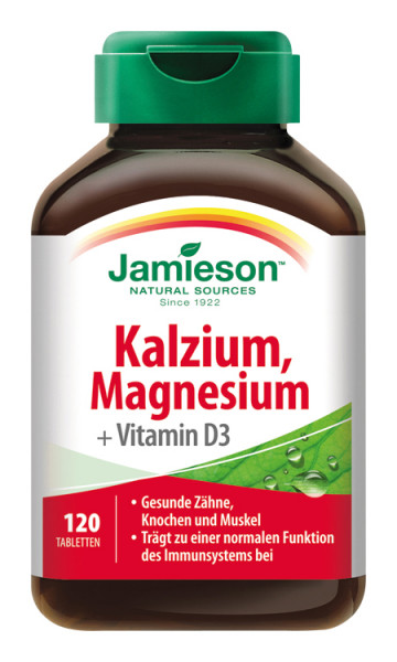 Calcium, Magnesium & Vitamin D3 120 Tbl.