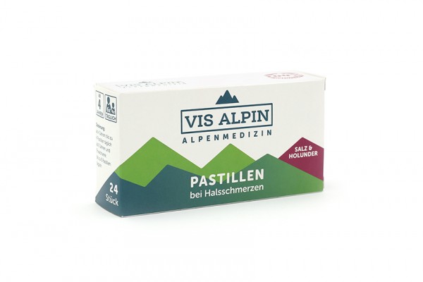 Vis Alpin Alpensalz Pastillen mit Hollunder