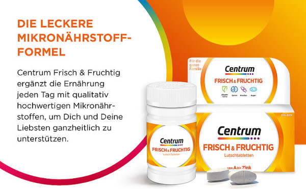 Centrum frisch & fruchtig 60 Lutschtabletten