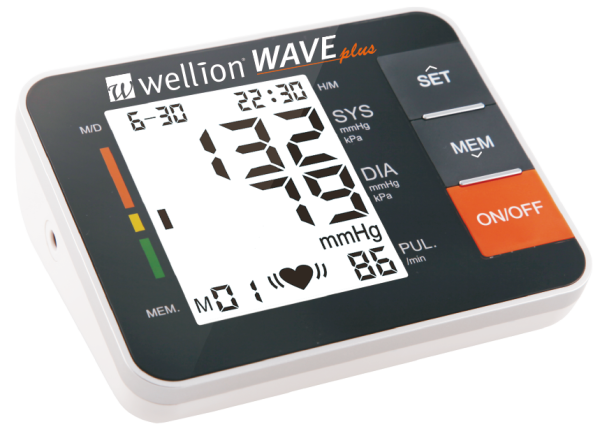 Wellion WAVE plus Blutdruckmessgerät