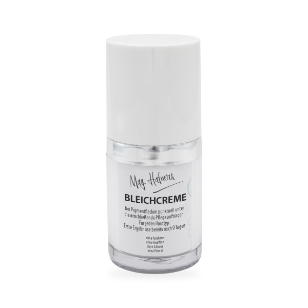 Mag. Hafners Bleichcreme bei Pigmentflecken