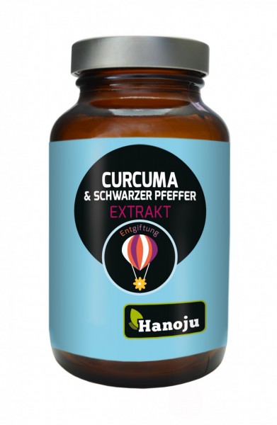 Curcuma + Schwarzer Pfeffer Extrakt Kapseln Hanoju