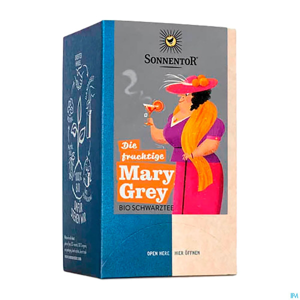 Sonnentor Tee/bio Mary Grey Beutel 02318 18st