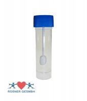 Rosner Stuhlversandgefäß mit Drehverschluß und Löffel Rosner Stuhlversandgefäß mit Drehverschluß und Löffel