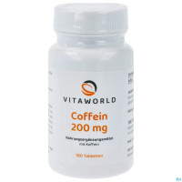 Coffein Tabl 200mg Vegan -vita World 180st Coffein Tabl 200mg Vegan -vita World 180st