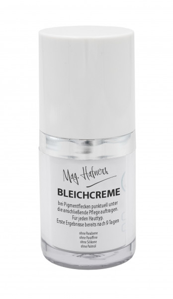 Mag. Hafners Bleichcreme bei Pigmentflecken