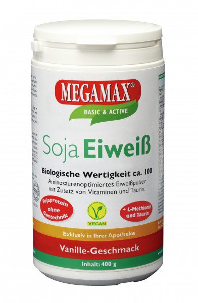 MEGAMAX Soja Eiweiss Getränkepulver Vanille