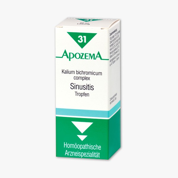 Apozema Sinusitis-Tropfen Nr. 31 Apozema