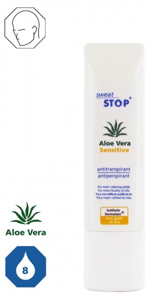 SweatStop Aloe Vera Sensitive Gesichtslotion