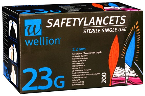 Wellion SafetyLancets 23G