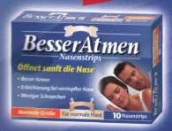 Besser Atmen Nasenpflaster Transparent