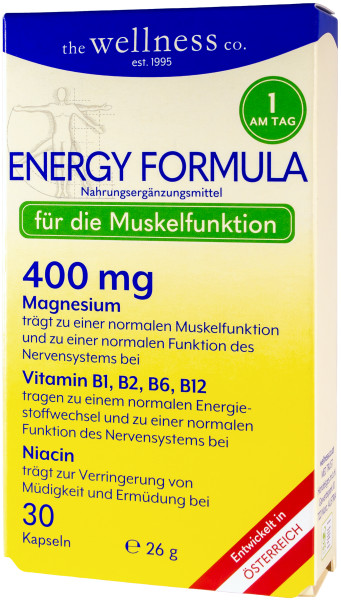 ENERGY FORMULA MAGN 400 +VIT.E +B KAPSELN -WELLNESS